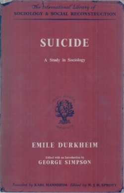 durkheim, sociólogo que estudió los cambios sociales a partir de la variación de la tasa de suicidios. 