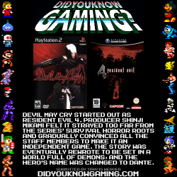 didyouknowgaming:  Resident Evil 4, Devil May Cry. http://ign.com/articles/2001/05/17/e3-2001-interview-with-shinji-mikami 