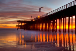 oblivi0n-:  IMG_8187 Sunset from Pismo Pier, Pismo Beach, CA (by Ashala Tylor Images)