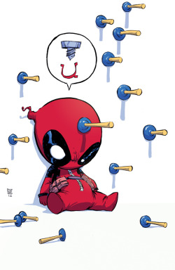 browsethestacks:  Deadpool Baby by skottieyoung 