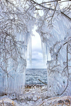 moondancehooper:  Icy curtain  I’m not generally a winter person but this is pretty spectacular
