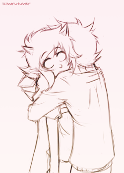 the Karezi feels are here again o no (I didn&rsquo;t forget Karkat&rsquo;s horns, I don&rsquo;t think they&rsquo;d be visible in this pose!)