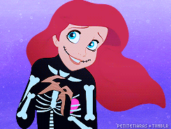 Ariel as a skeleton