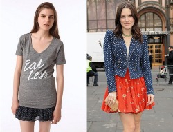 death-to-beauty:  faux-flower:  paceyjwitter:  Sophia Bush has declared war on Urban Outfitters after they marketed a t-shirt with the words ‘Eat Less’ on the front.  The One Tree Hill actress, in an entry on her personal blog, called for them to