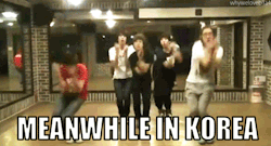 randomkpopthings:  Meanwhile in Korea … gifs are not mine   I find it funny that 3 out of 4 of these gifs are B1A4 x)
