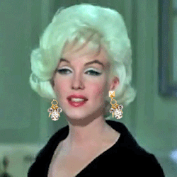 theinsidesource:  Marilyn Loved Bling By Jauretsi To Marilyn, diamonds were “a girl’s best friend”. Today, in a more conscious world, we think Marilyn would have substituted her jewels for cute imitations, such as these adorable Fallon earrings,