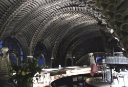 devidsketchbook:  H.R. GIGER MUSEUM BAR in Château St. Germain, Gruyères, Switzerland H.R.Giger - Hans Rudolf “Ruedi” Giger is a Swiss surrealist painter, sculptor, and set designer. &ldquo;The interior of the otherworldly environment that is