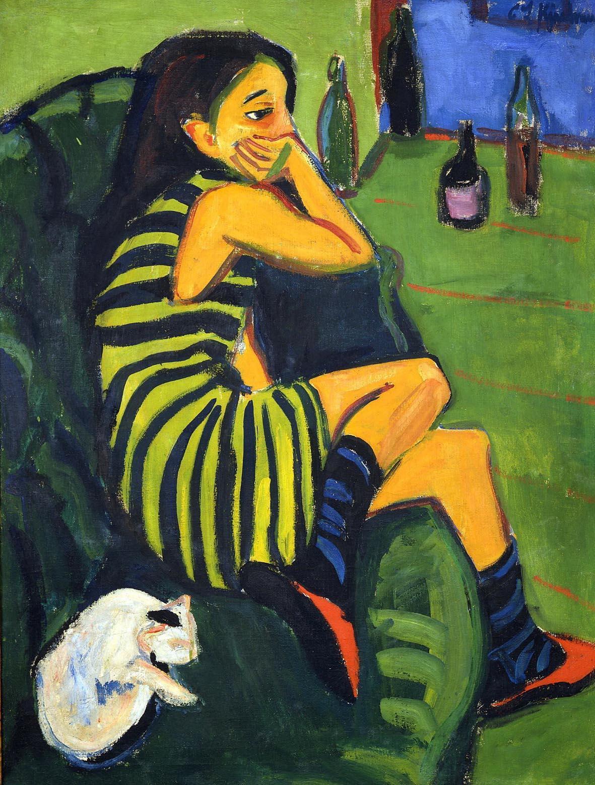 heavenhillgirl: Ernst Ludwig Kirchner - Marcella (1910) 