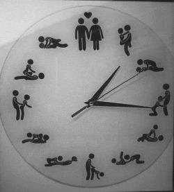 marriedandfucking:  I think I’d like to spend a day following this clock…- Mrs. M&amp;F
