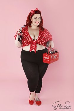 turbulentbeauty:  holdonihearsomebodycomin:  hedwig11:  itsgirlgerm:  tessmunster:  holdonihearsomebodycomin:  tonialforehead:  tessmunster:  New photo by Girlie Show Pinups MUA by Tony Kougar Curves &amp; Coca Cola..what’s not to love? ;)  she is so