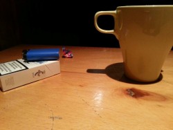 Coffee &amp; cigarettes @ Dublin irish pub, Lahti, Finland.
