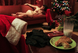 dominion-of-the-red-knight:  Santa had Himself a bit more than milk and cookies… @miladys-boudoir [TRK]