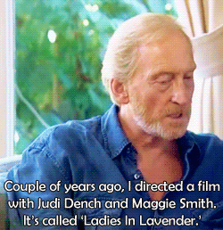optimysticals:  charlesdances:   Charles Dance fanboying about Dame Judi Dench and Dame Maggie Smith   Queens of Awesome   They are both phenomenal actresses, whether it&rsquo;s television, theatre, or film, they make it all seem effortless and they have