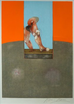 androphilia:  Study For A Bullfight - Centre Panel By Francis Bacon, 1987 