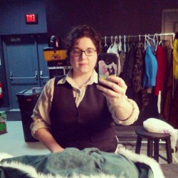 At the theater I&rsquo;m &lsquo;costume&rsquo; for The Lion, The Witch, and the Wardrobe. They&rsquo;ve been calling me a hobbit all night.