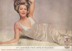 vintagebounty:  Smirnoff Vodka Vintage Advertisement w/ Julie Newmar Playboy 1962 Rare Collectible Original “Leaves You Breathless” Available here: https://www.etsy.com/listing/116687135/smirnoff-vodka-vintage-advertisement-w 