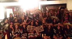 boehner-trollolol:  Here is a picture of the unknown Penn State sorority that decided to do a Mexican theme, presumably for Halloween.  As you can see, all the girls are wearing sombreros, fake mustaches and they have maracas in their hands. But the