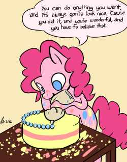 sunnysundown:  howdoponieswork:  Credit to Steve Ross for the quote. I just thought it was perfect for Pinkie Pie.  :’) 