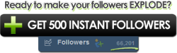 Click here and enter your username for an instant 500 followers!** REBLOG THIS FOR A PIN PROMO **