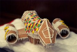 geekandsundry:  inkblob:  (via Gingerbread Serenity [Pic])  omg this is beautiful. if anyone has geeky gingerbread/holiday decorations, submit them! 