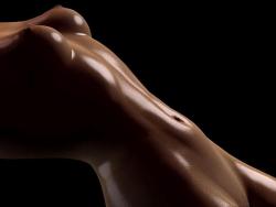 purecream: nude oiled female body